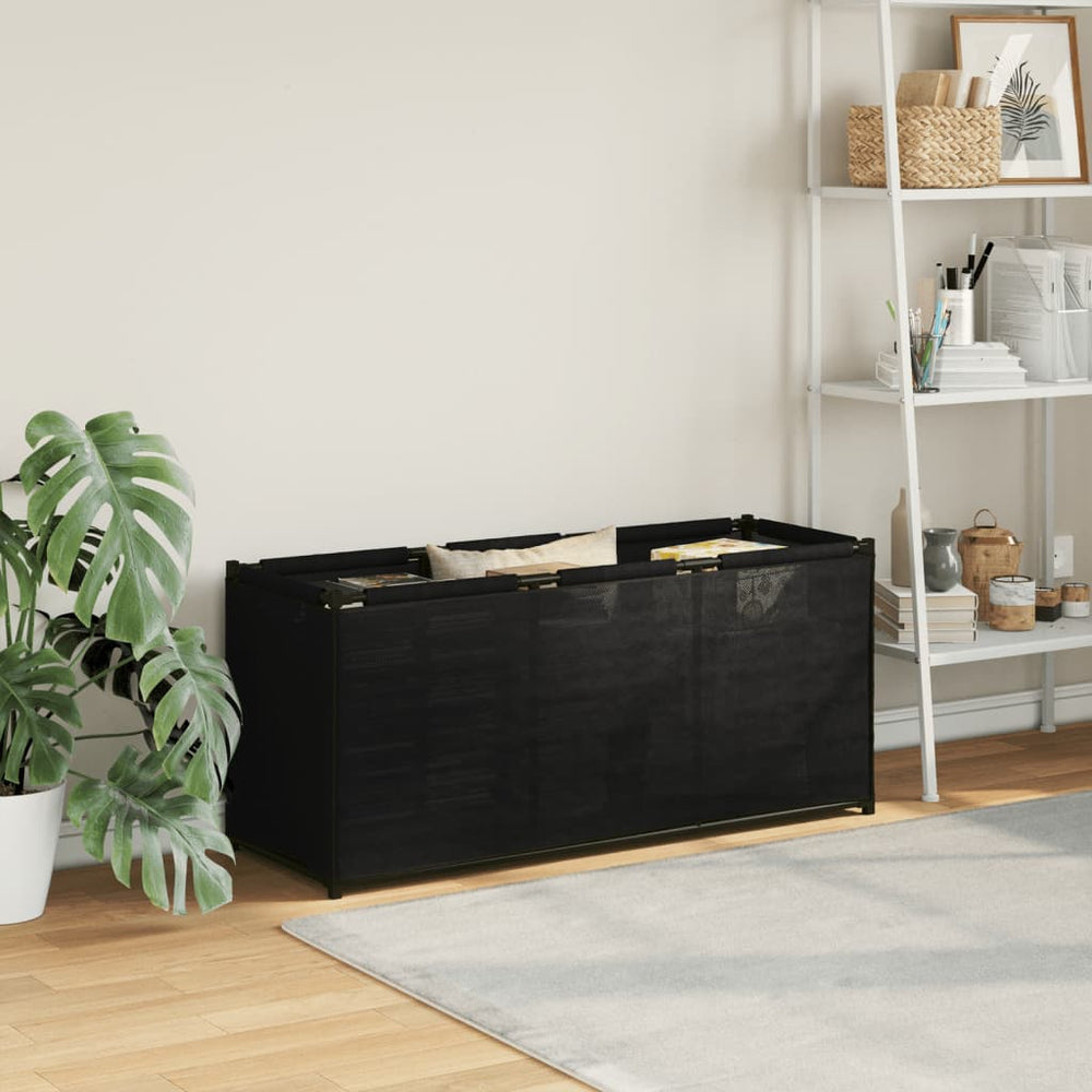 Opbergbox 105x34,5x45 cm stof zwart MeubelReus