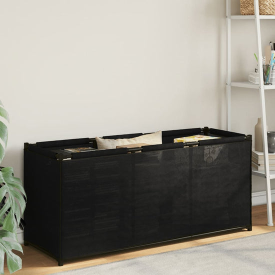 Opbergbox 105x34,5x45 cm stof zwart MeubelReus