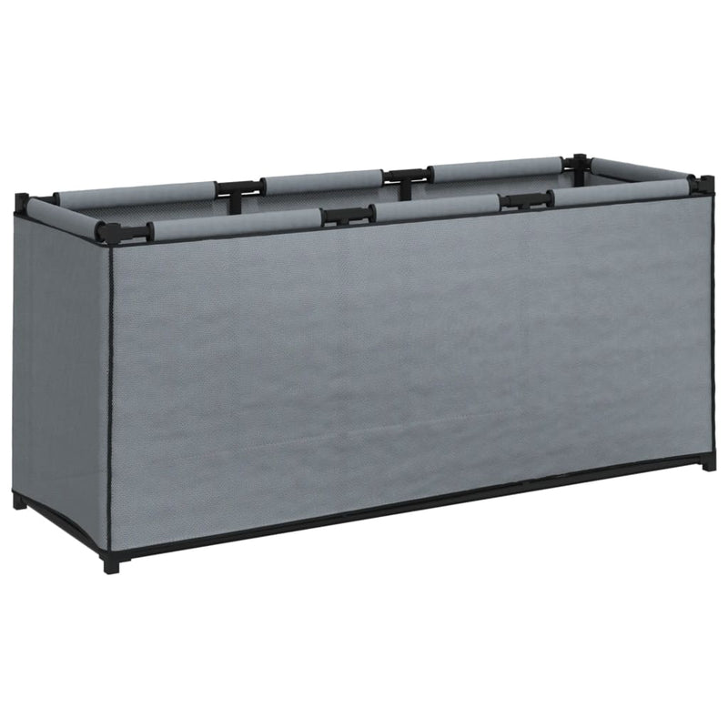Opbergbox 105x34,5x45 cm stof grijs MeubelReus