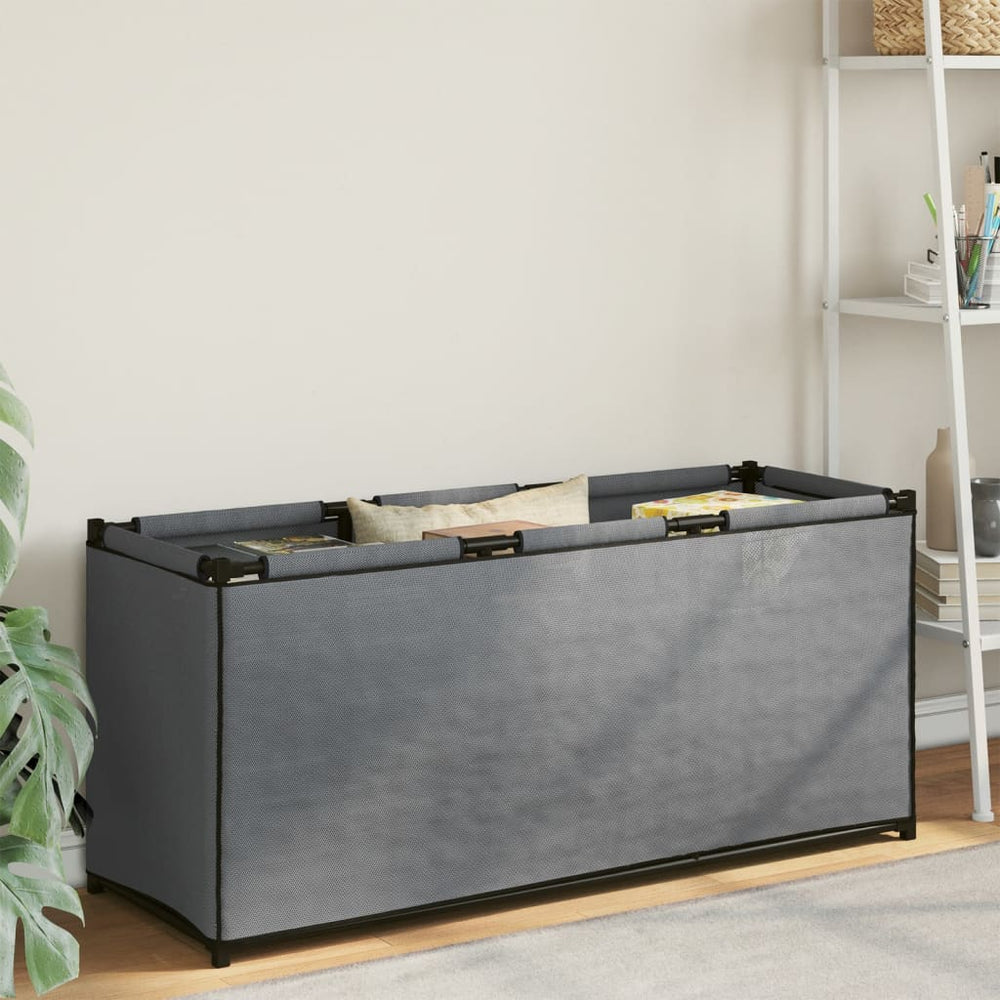 Opbergbox 105x34,5x45 cm stof grijs MeubelReus