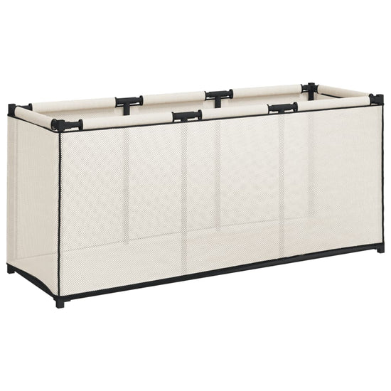 Opbergbox 105x34,5x45 cm stof crèmekleurig MeubelReus