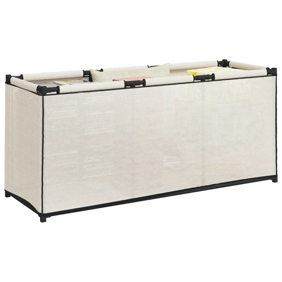 Opbergbox 105x34,5x45 cm stof crèmekleurig MeubelReus