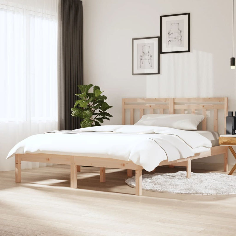 Bedframe massief grenenhout 120x190 cm 4FT small double
