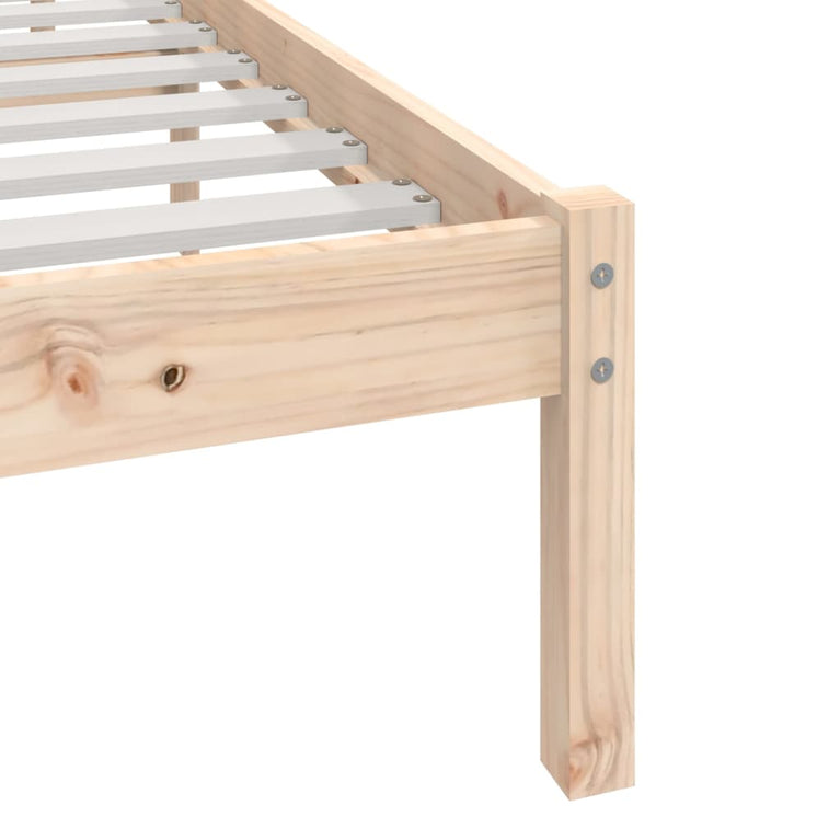 Bedframe massief grenenhout 90x190 cm Single