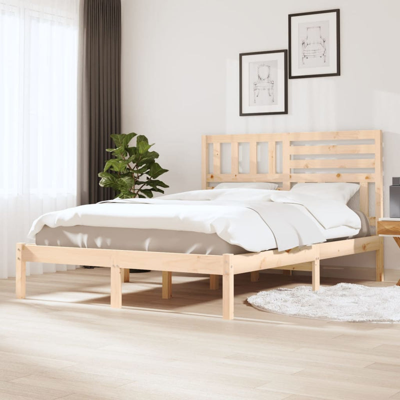Bedframe massief grenenhout 120x190 cm Small Double