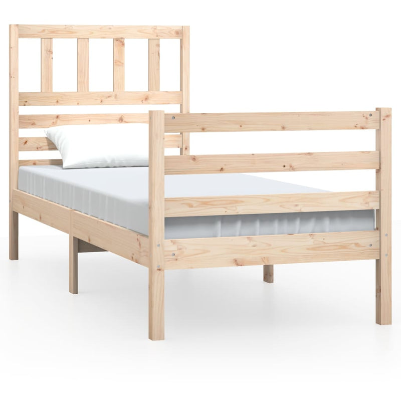 Bedframe massief hout 75x190 cm 2FT6 small single