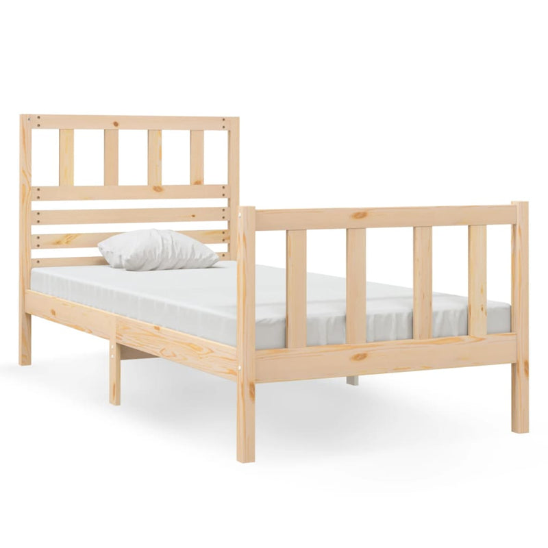 Bedframe massief hout 75x190 cm 2FT6 small single