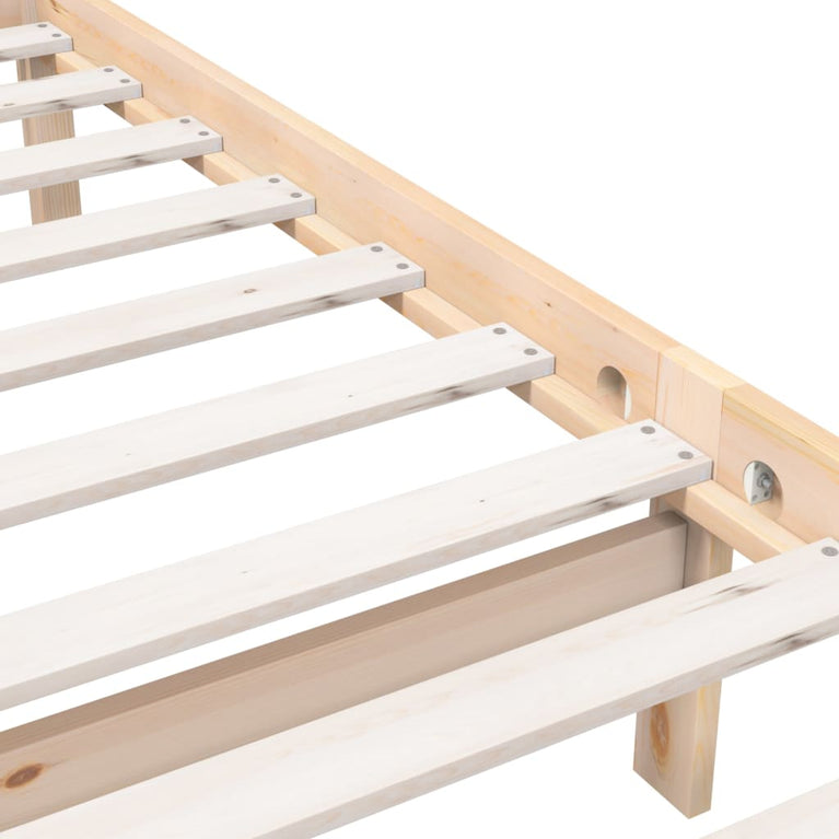 Bedframe massief hout 75x190 cm 2FT6 small single
