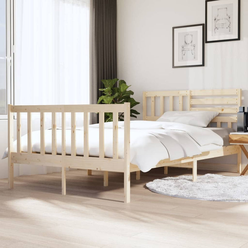 Bedframe massief hout 135x190 cm 4FT6 Double