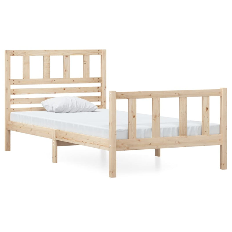 Bedframe massief hout 90x200 cm