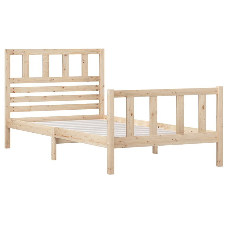 Bedframe massief hout 90x200 cm