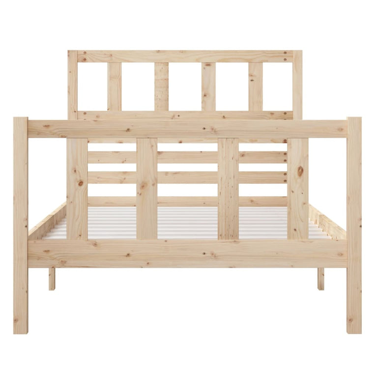 Bedframe massief hout 90x200 cm