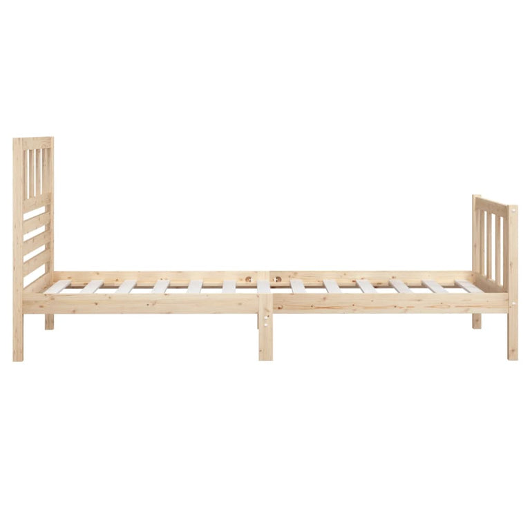 Bedframe massief hout 90x200 cm