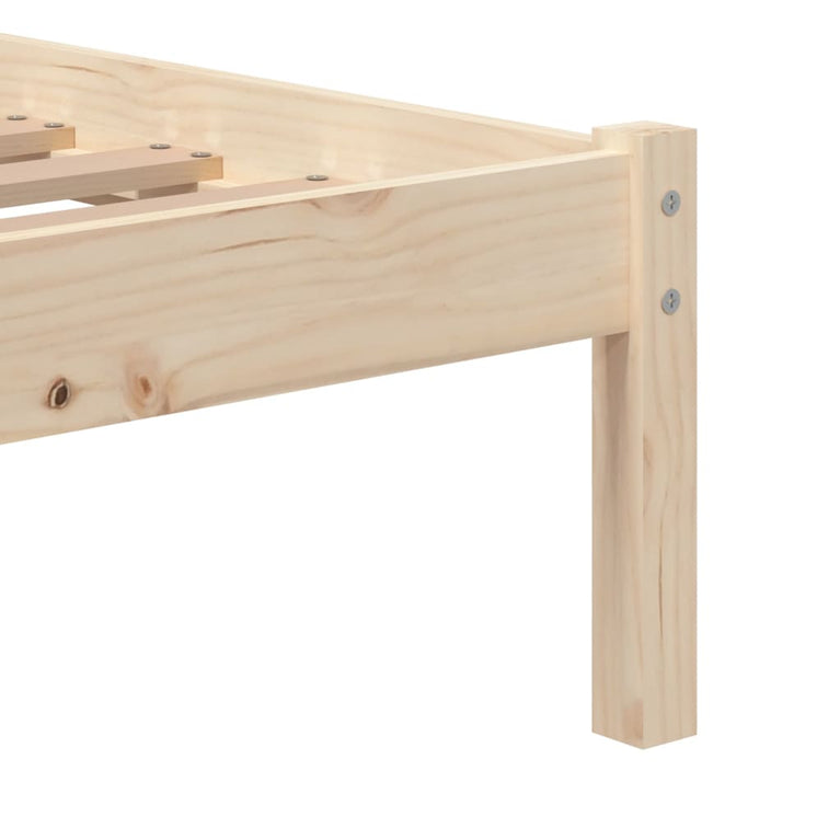 Bedframe massief hout 75x190 cm 2FT6 small single