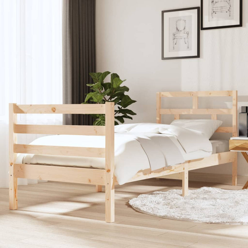 Bedframe massief hout 75x190 cm 2FT6 Small Single