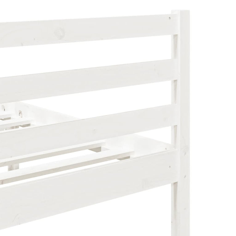 Bedframe massief hout wit 75x190 cm 2FT6 Small Single