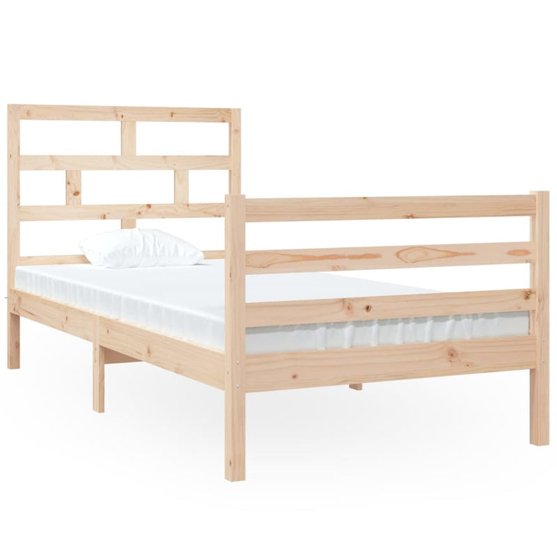 Bedframe massief hout 90x190 cm 3FT single