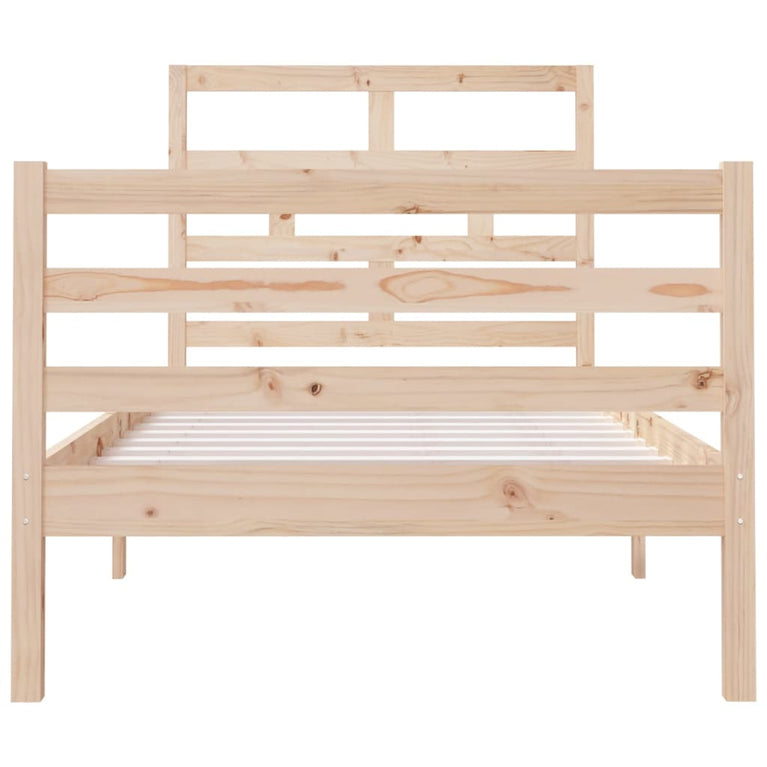 Bedframe massief hout 90x190 cm 3FT single