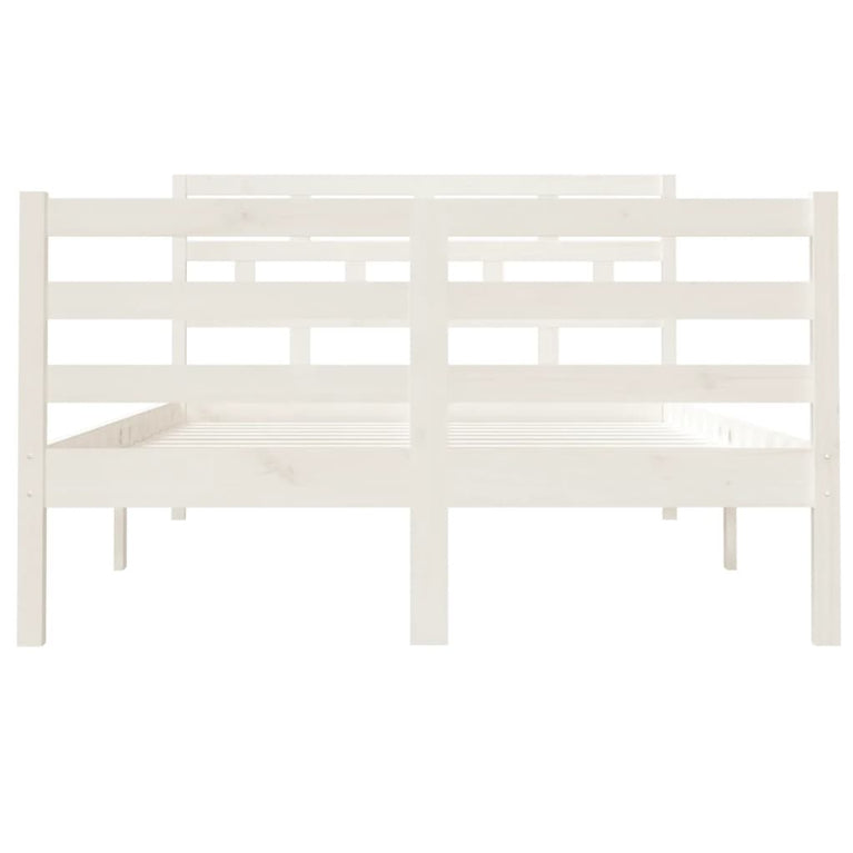 Bedframe massief hout wit 120x190 cm 4FT Small Double