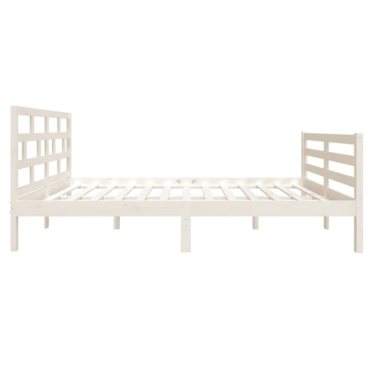Bedframe massief hout wit 120x190 cm 4FT Small Double