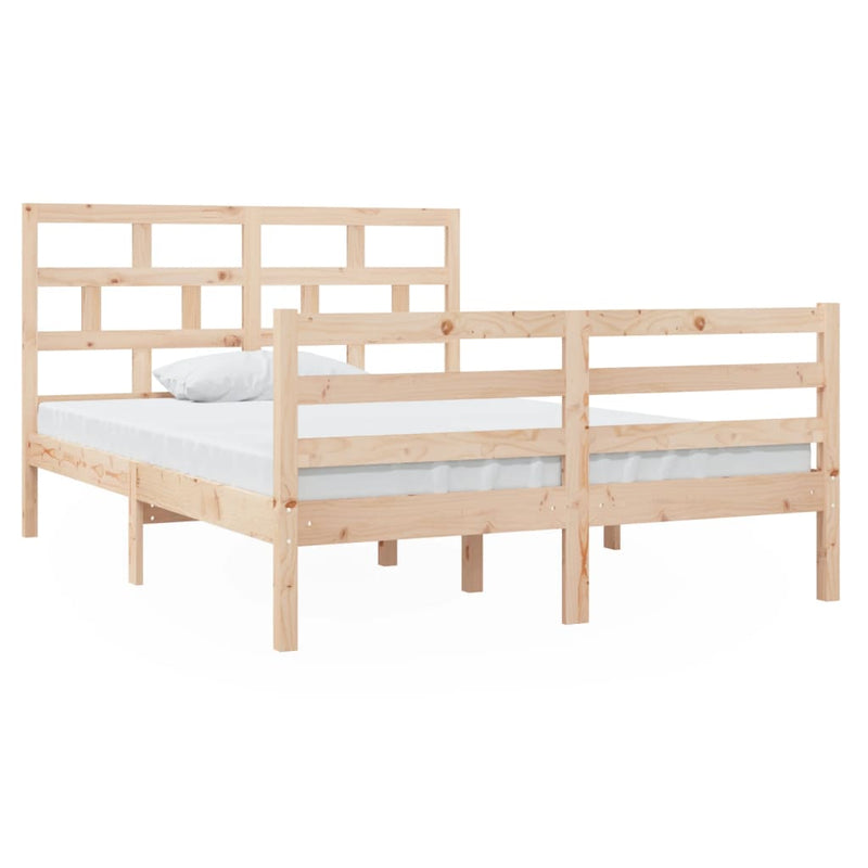 Bedframe massief hout 135x190 cm 4FT6 Double