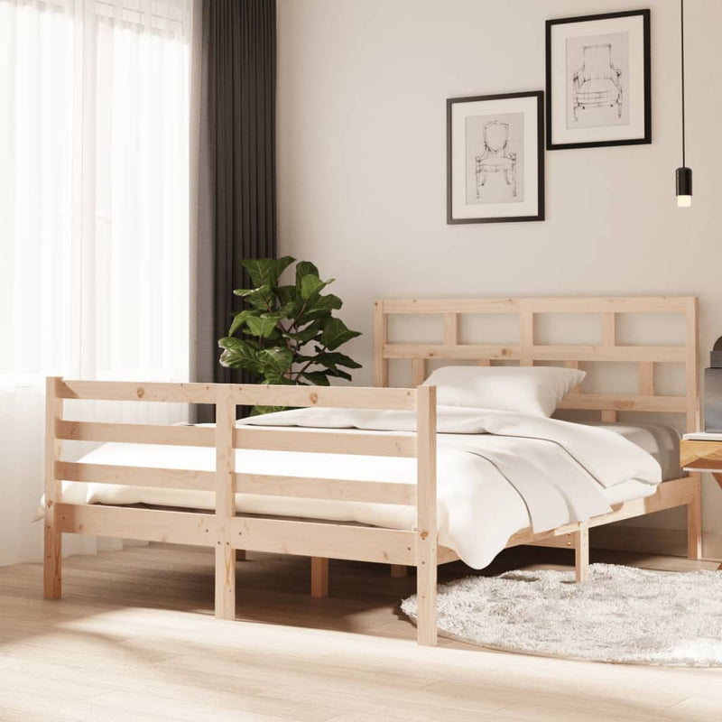 Bedframe massief hout 135x190 cm 4FT6 Double