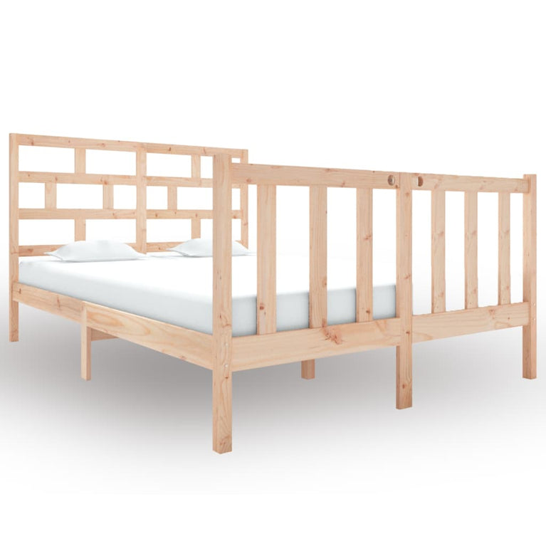 Bedframe massief grenenhout 120x190 cm Small Double