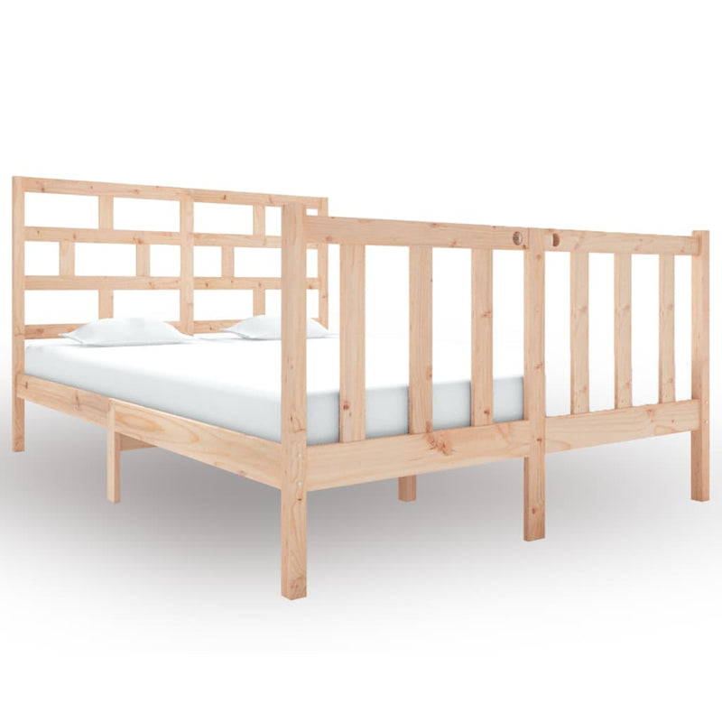Bedframe massief grenenhout 120x190 cm Small Double