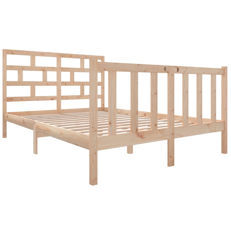 Bedframe massief grenenhout 120x190 cm Small Double
