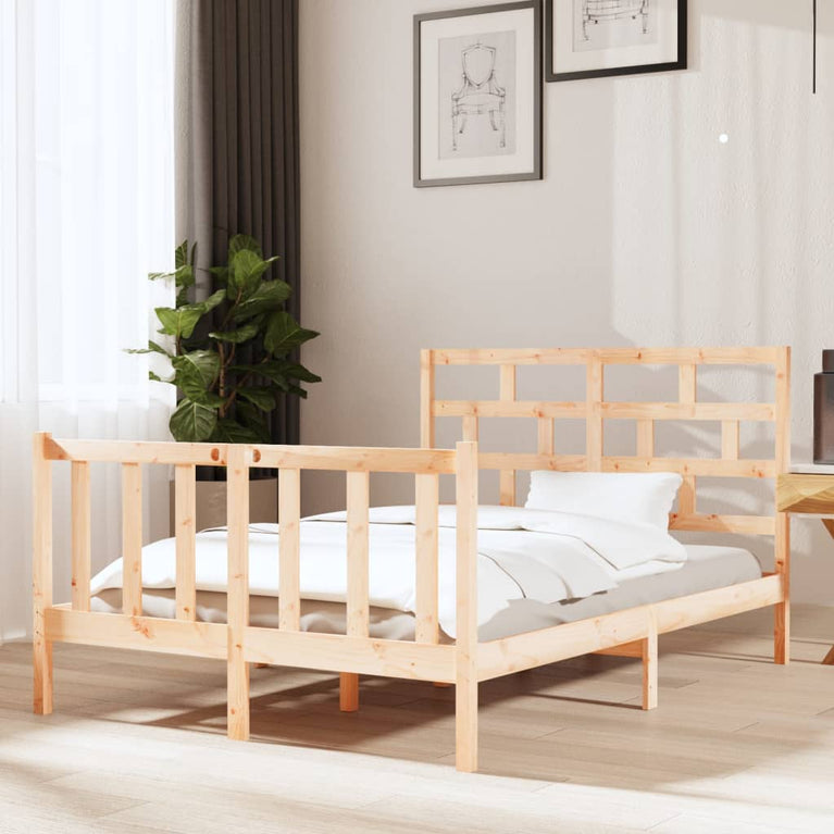 Bedframe massief grenenhout 120x190 cm Small Double