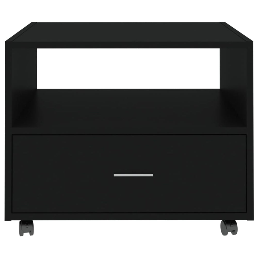 Salontafel 55x55x40 cm bewerkt hout zwart MeubelReus