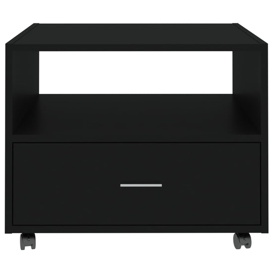 Salontafel 55x55x40 cm bewerkt hout zwart MeubelReus