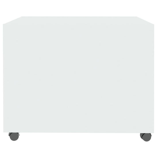 Salontafel 55x55x40 cm bewerkt hout hoogglans wit MeubelReus