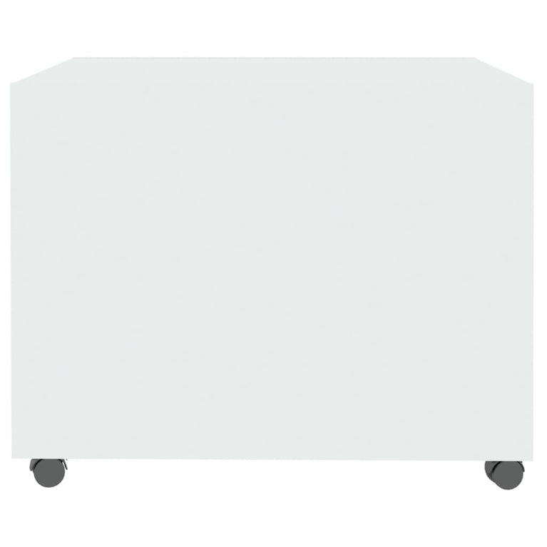 Salontafel 55x55x40 cm bewerkt hout hoogglans wit MeubelReus