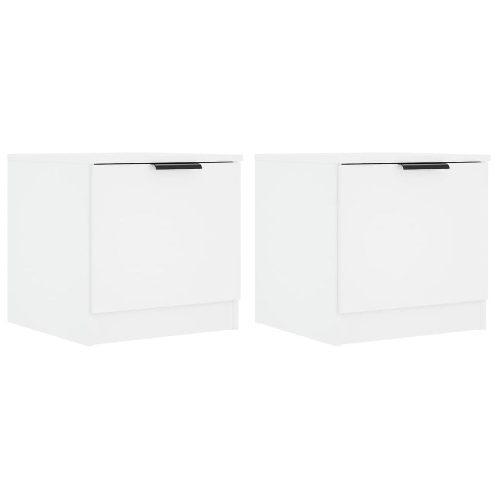 Nachtkastjes 2 st 40x39x40 cm wit MeubelReus