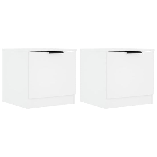 Nachtkastjes 2 st 40x39x40 cm wit MeubelReus