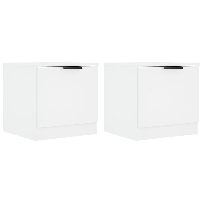 Nachtkastjes 2 st 40x39x40 cm wit MeubelReus
