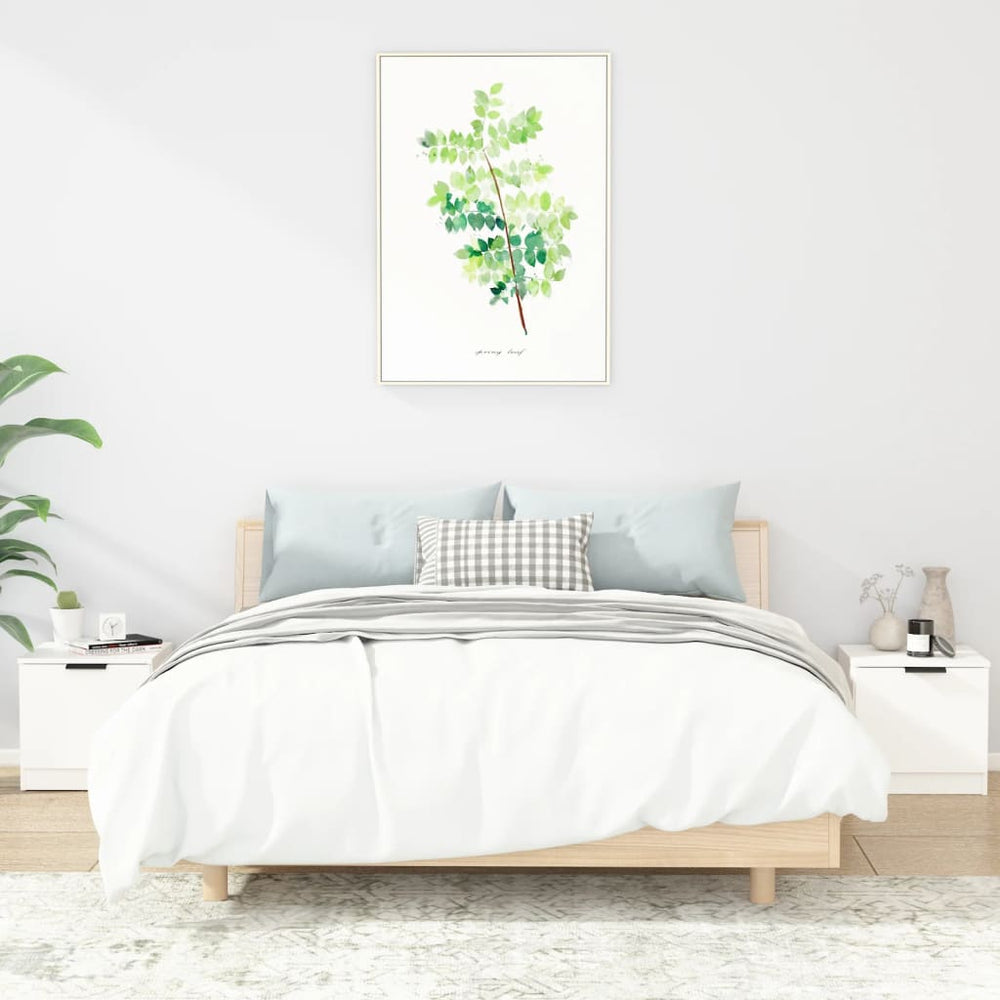 Nachtkastjes 2 st 40x39x40 cm wit MeubelReus