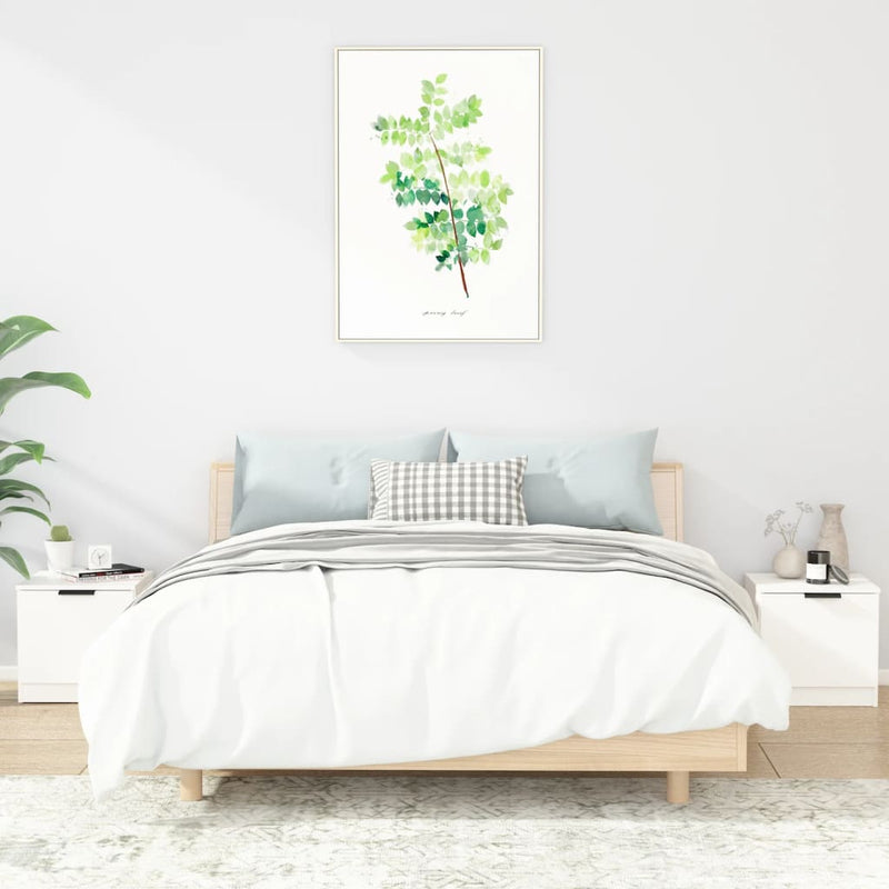 Nachtkastjes 2 st 40x39x40 cm wit MeubelReus