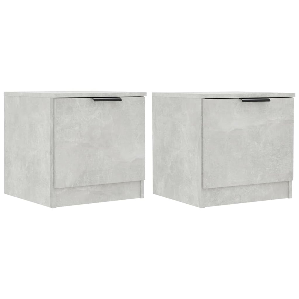 Nachtkastjes 2 st 40x39x40 cm betongrijs MeubelReus