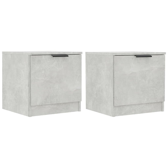 Nachtkastjes 2 st 40x39x40 cm betongrijs MeubelReus