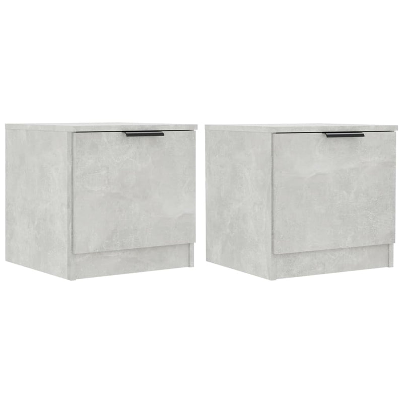 Nachtkastjes 2 st 40x39x40 cm betongrijs MeubelReus