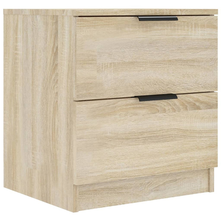 Nachtkastjes 2 st bewerkt hout sonoma eikenkleurig MeubelReus