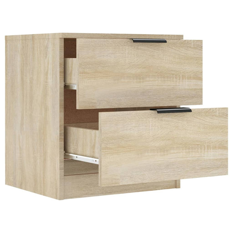 Nachtkastjes 2 st bewerkt hout sonoma eikenkleurig MeubelReus