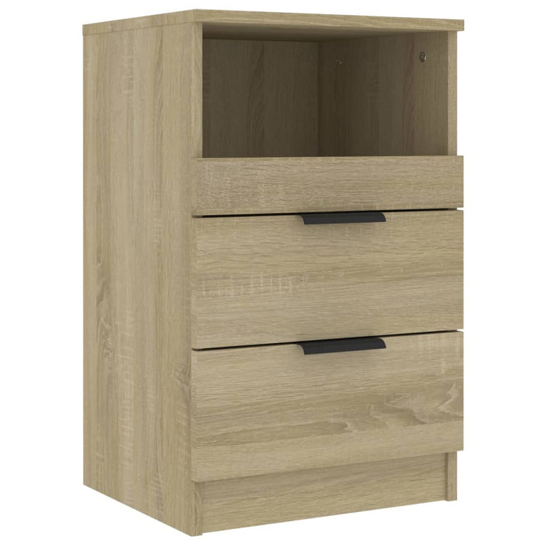 Nachtkastjes 2 st bewerkt hout sonoma eikenkleurig MeubelReus