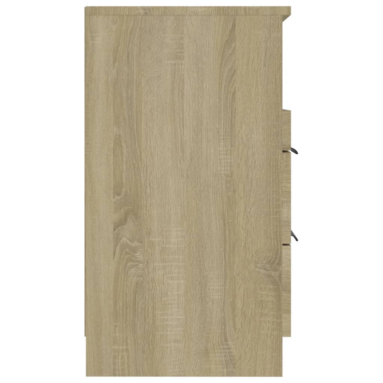 Nachtkastjes 2 st bewerkt hout sonoma eikenkleurig MeubelReus