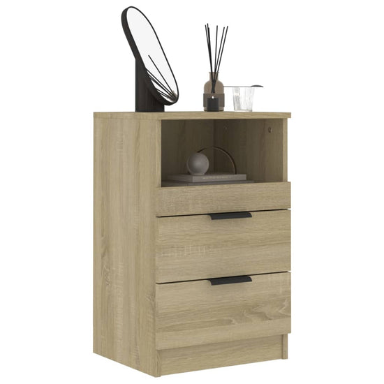 Nachtkastjes 2 st bewerkt hout sonoma eikenkleurig MeubelReus