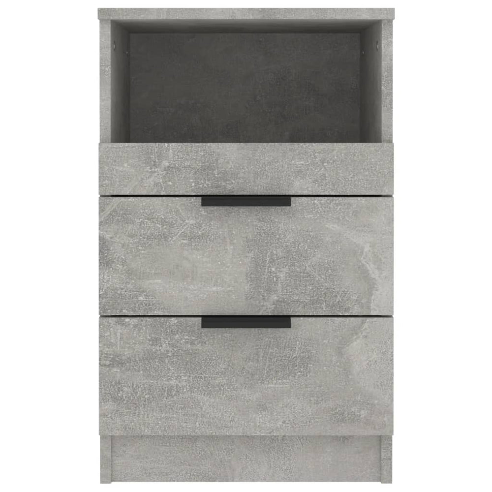 Nachtkastje bewerkt hout betongrijs MeubelReus