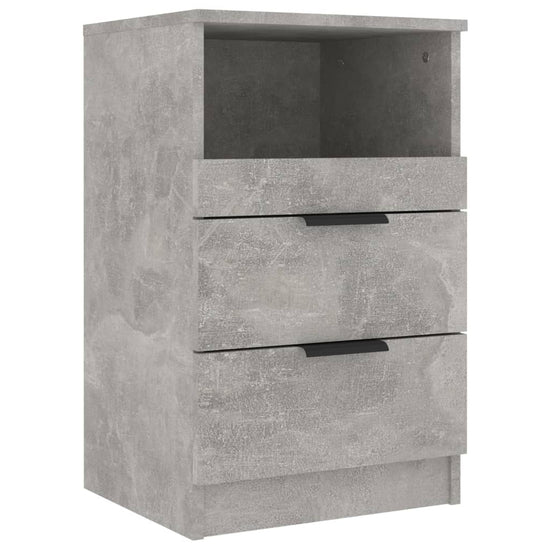 Nachtkastjes 2 st bewerkt hout betongrijs MeubelReus