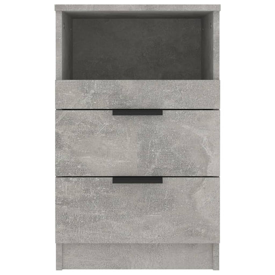 Nachtkastjes 2 st bewerkt hout betongrijs MeubelReus